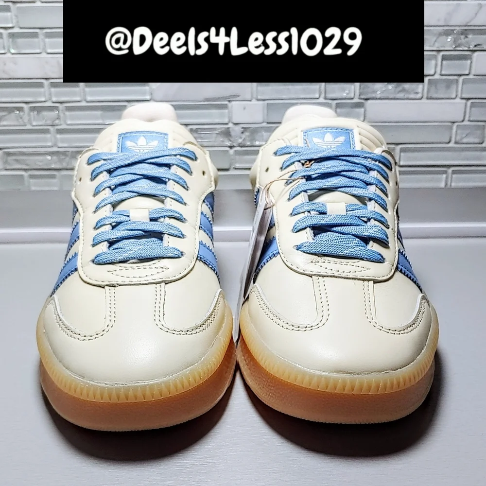Adidas Samba XLG Mens Size 11 Cream Wonder White Ash Blue Gum Brown